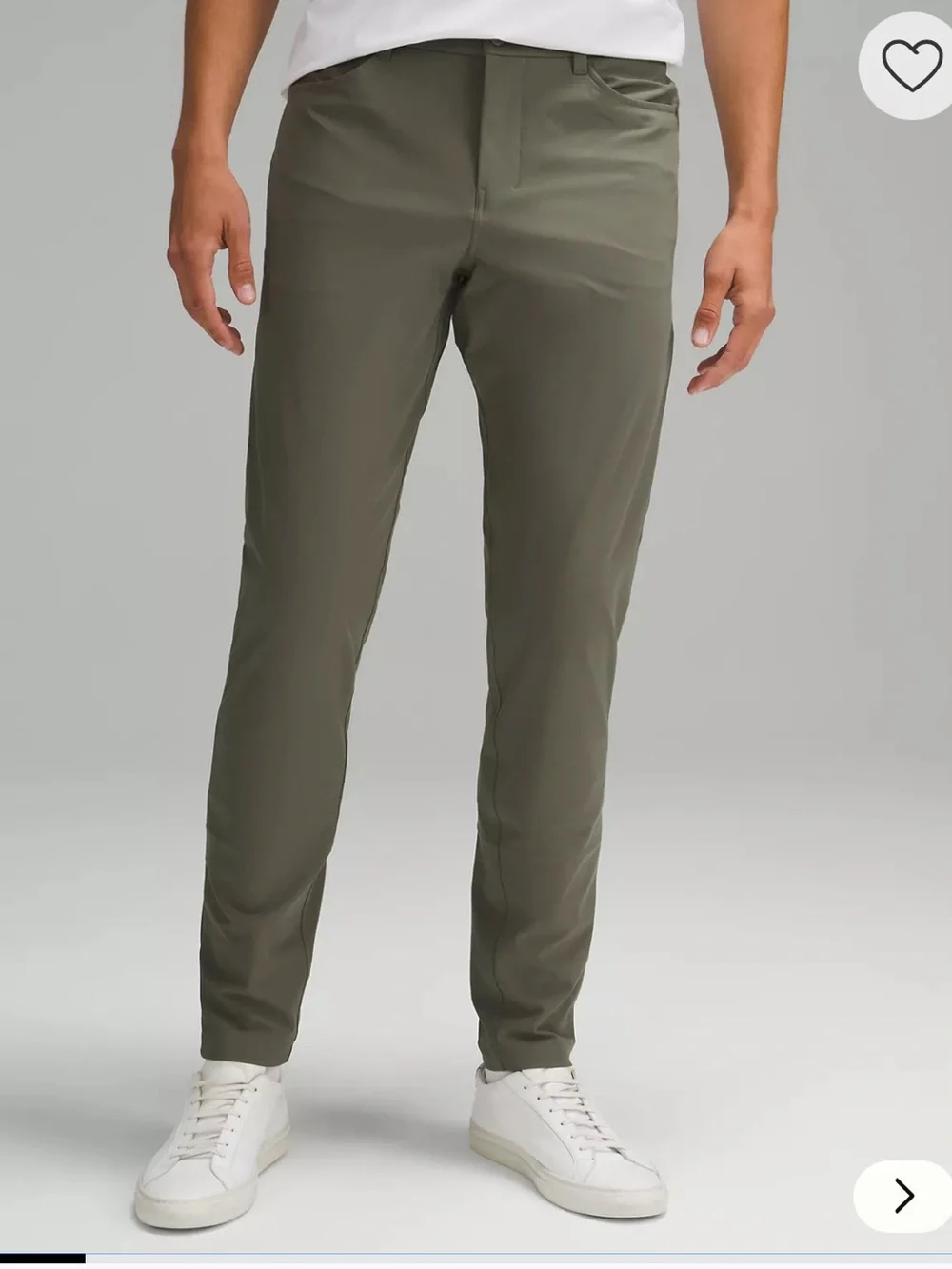 Lululemon Men’s ABC Slim Fit 5-Pocket Warpstreme Pant Size 34x30 Sage Green